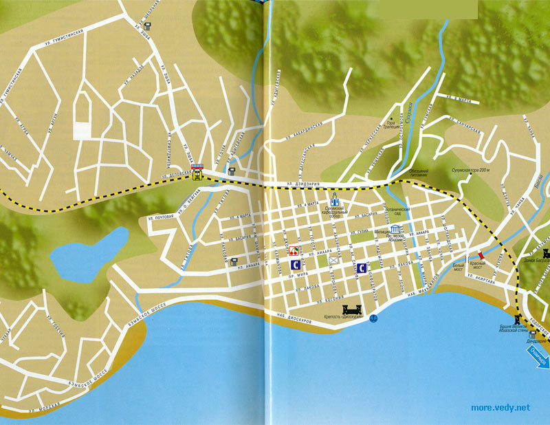 Карта Сухум