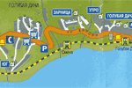 Карта Голубая Дача